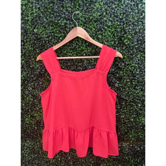 Loft, Coral Color Blouse, Women's Size MP - Picture 4 of 5